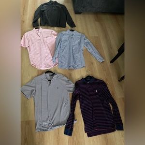 Various Ralph Lauren Polos quarter zips & button ups size Medium Men’s